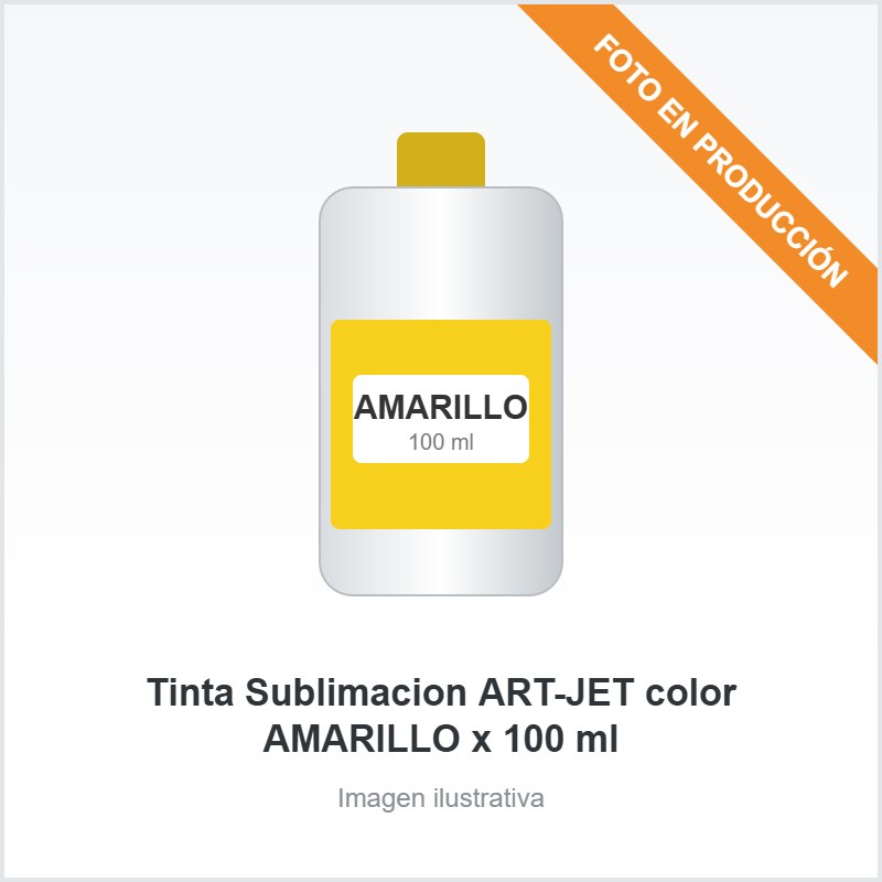 [5037] Tinta Sublimacion ART-JET color AMARILLO x 100 ml