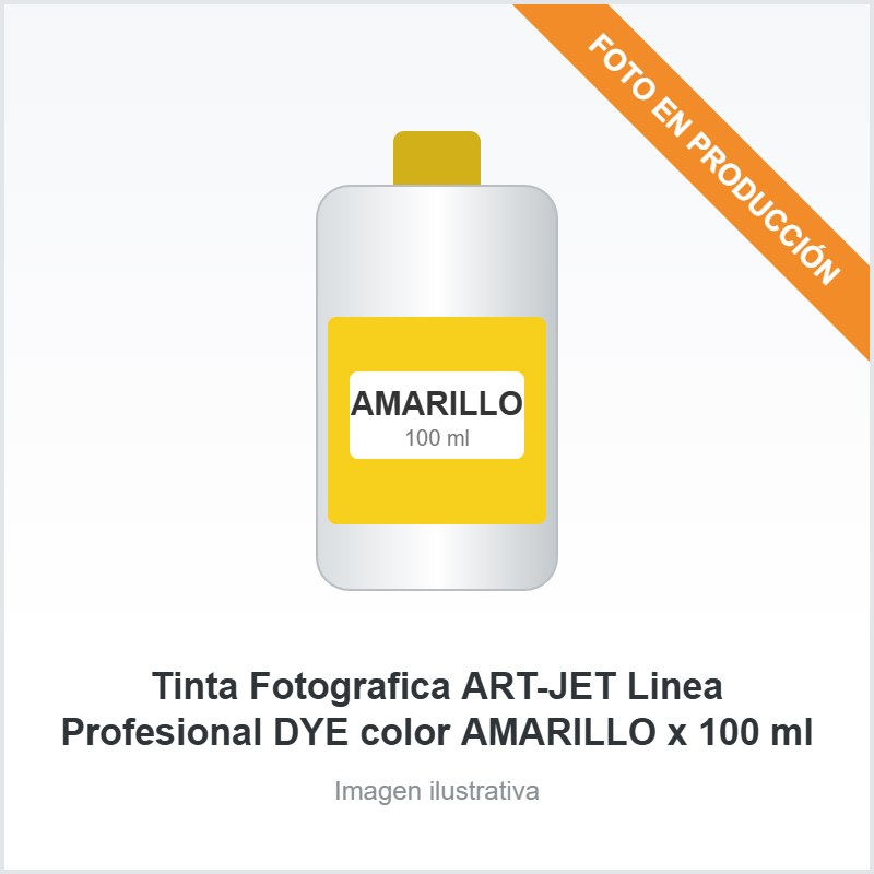 [5049] Tinta Fotografica ART-JET Linea Profesional DYE color AMARILLO x 100 ml