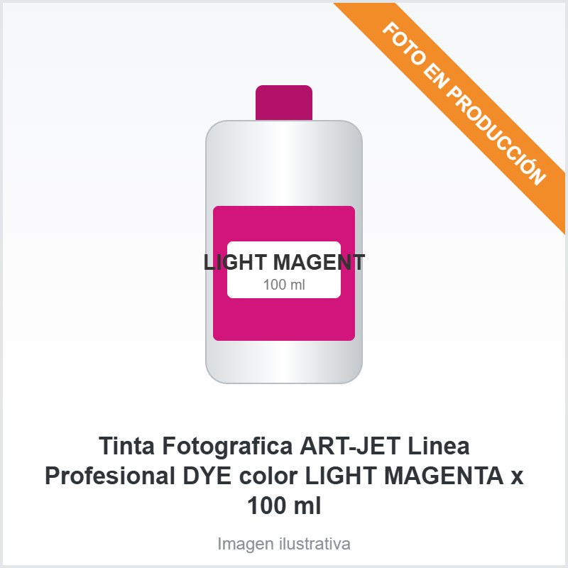[5051] Tinta Fotografica ART-JET Linea Profesional DYE color LIGHT MAGENTA x 100 ml