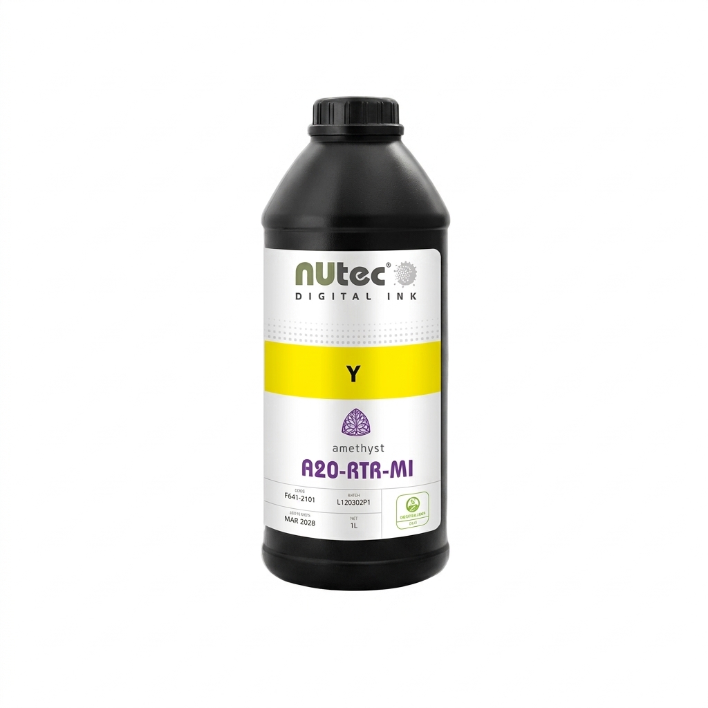 [5063] TINTA uv NUTEC A20 p/CABEZAL RICHO 5TA GEN color AMARILLO x 1000 ml