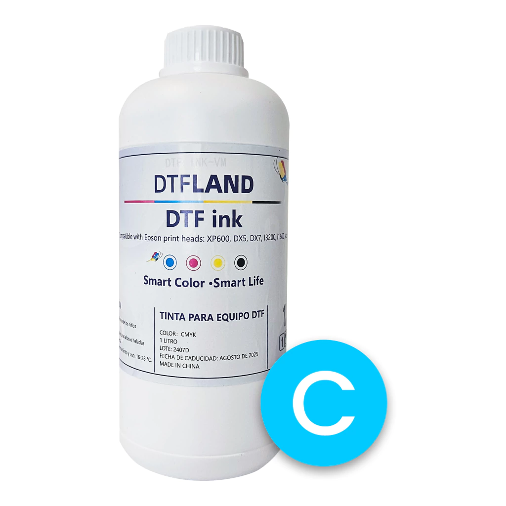 [5091] Tinta DTF Textil Free Color CIAN x 1000 ml