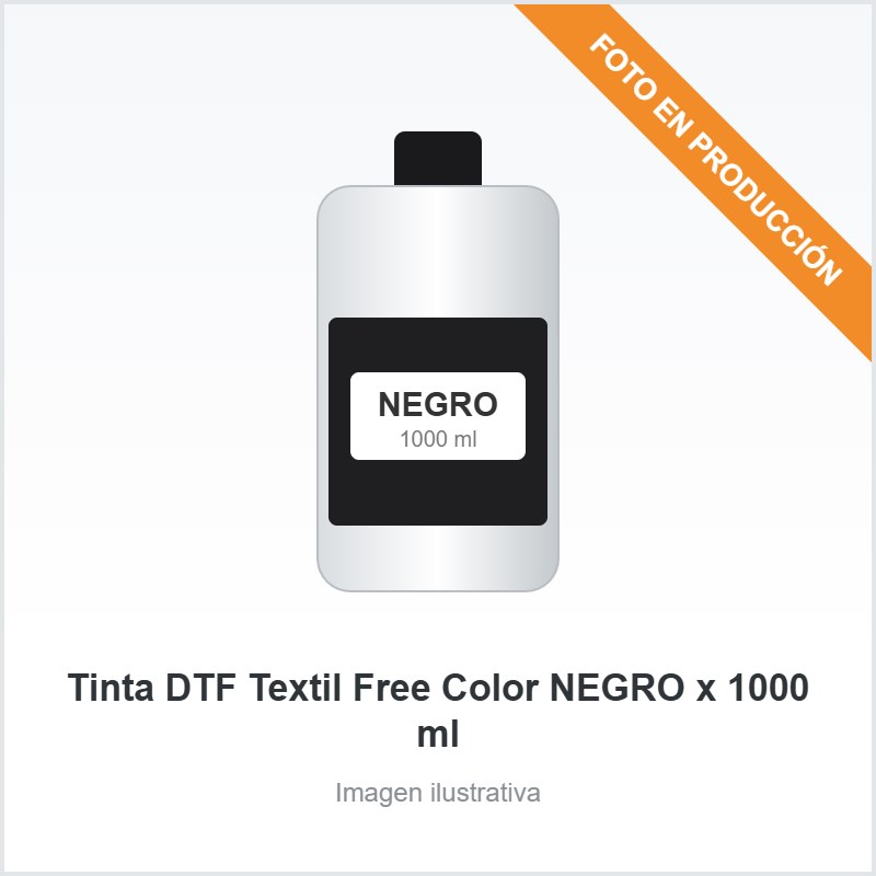 [5092] Tinta DTF Textil Free Color NEGRO x 1000 ml