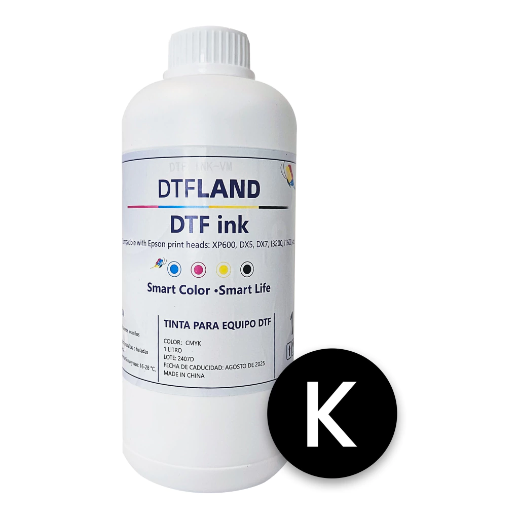 [5092] Tinta DTF Textil Free Color NEGRO x 1000 ml