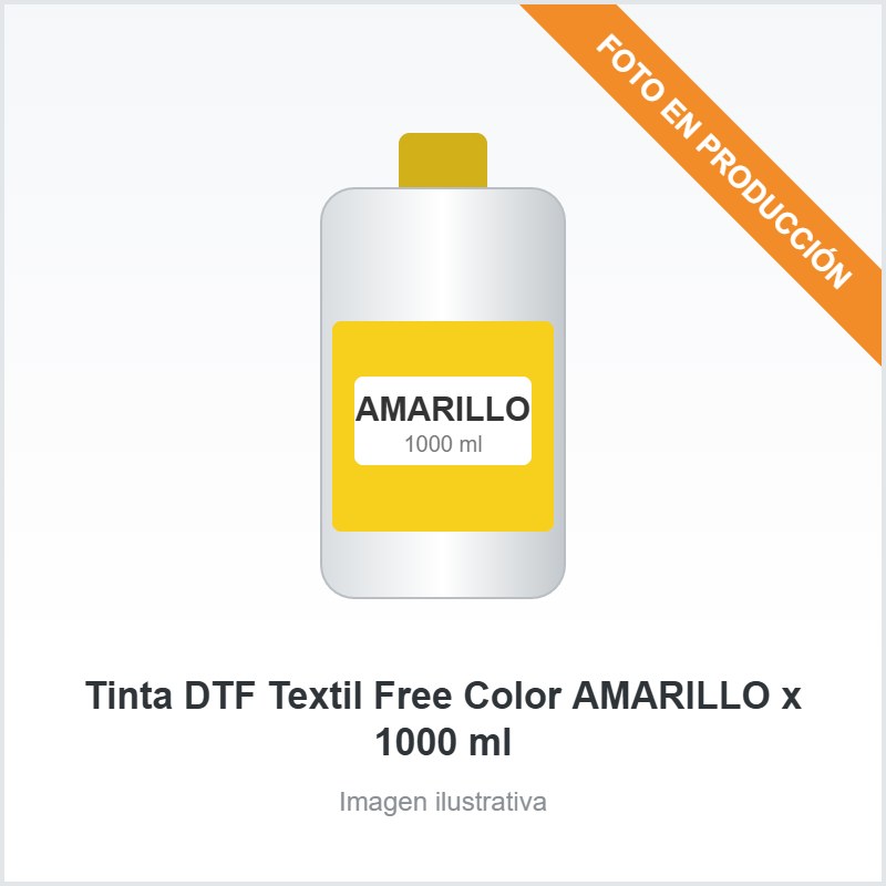 [5094] Tinta DTF Textil Free Color AMARILLO x 1000 ml