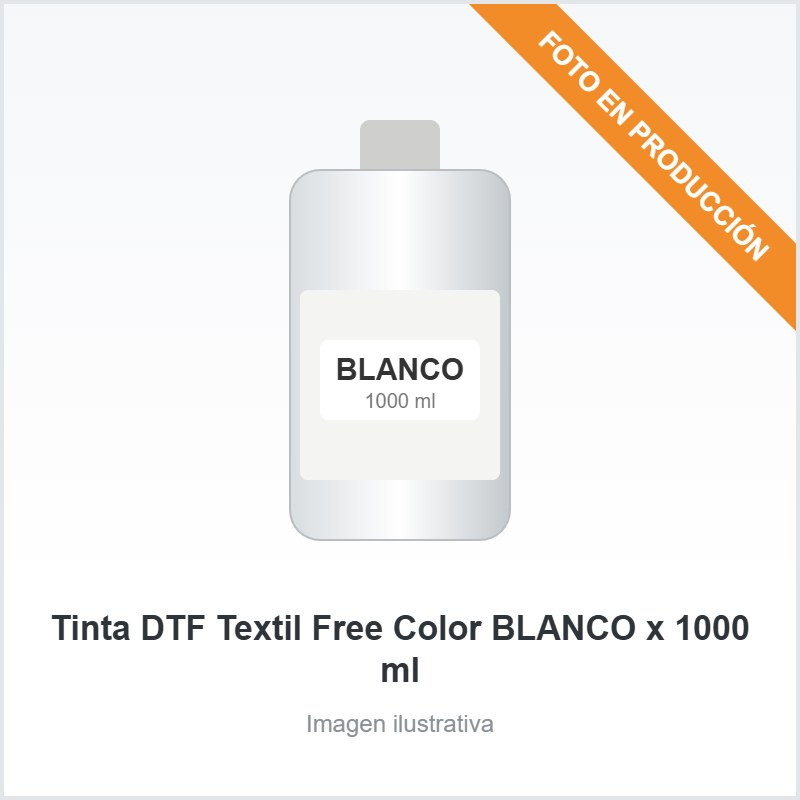 [5095] Tinta DTF Textil Free Color BLANCO x 1000 ml