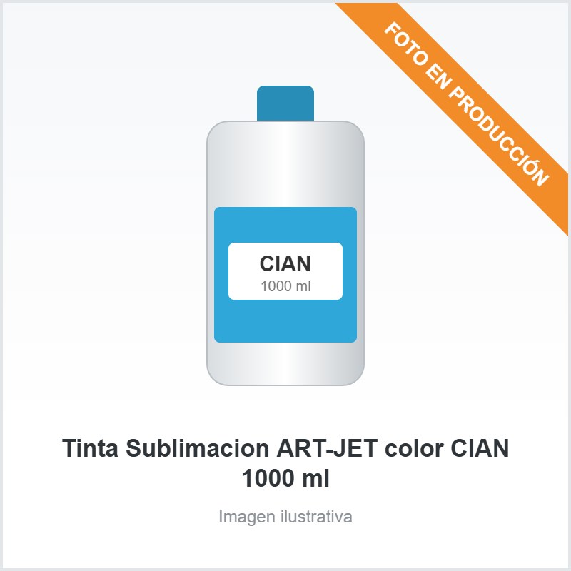 [5101] Tinta Sublimacion ART-JET color CIAN 1000 ml