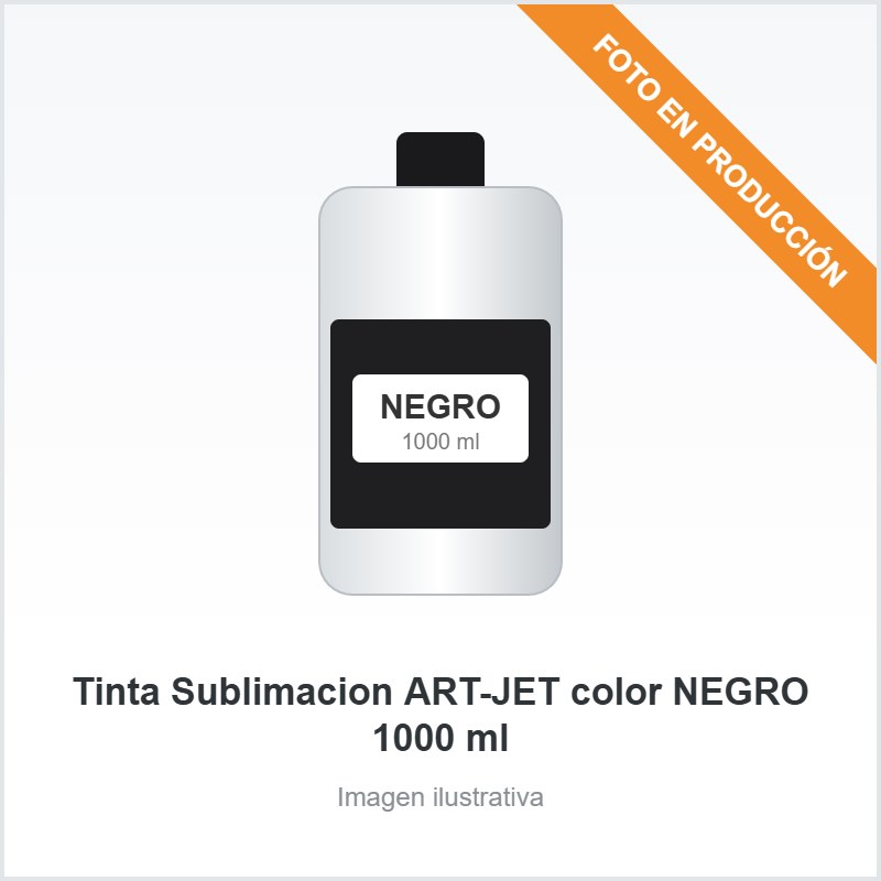 [5103] Tinta Sublimacion ART-JET color NEGRO 1000 ml