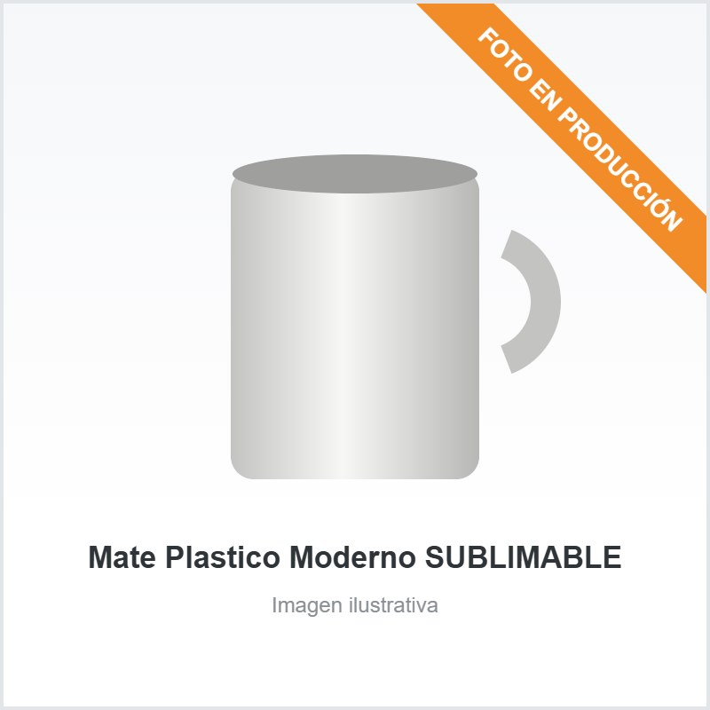 [5154] Mate Plastico Moderno SUBLIMABLE