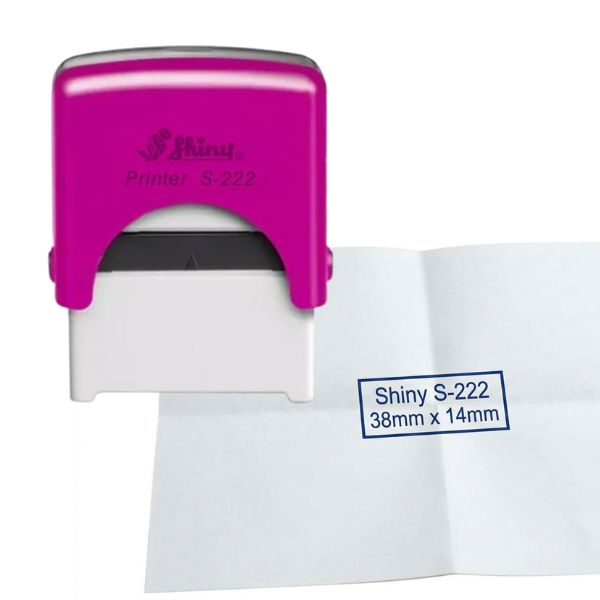 [5306] Sello Automatico SHINY S 222 38 x 14 mm color FUCSIA