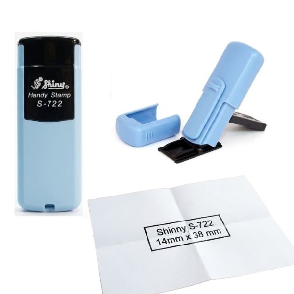 [5372] Sello Pocket SHINY S 722 38 x 14 mm color COLOR AZUL PASTEL