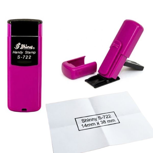 [5373] Sello Pocket SHINY S 722 38 x 14 mm color COLOR FUCSIA