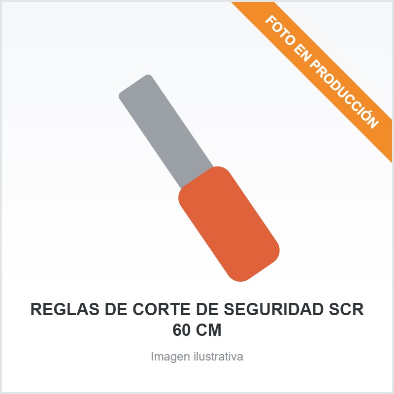 REGLAS  DE  CORTE  DE  SEGURIDAD SCR  60 CM