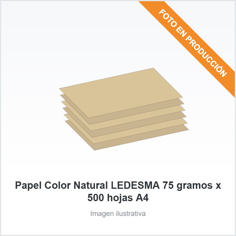 [5751] Papel Color Natural LEDESMA 75 gramos x 500 hojas A4