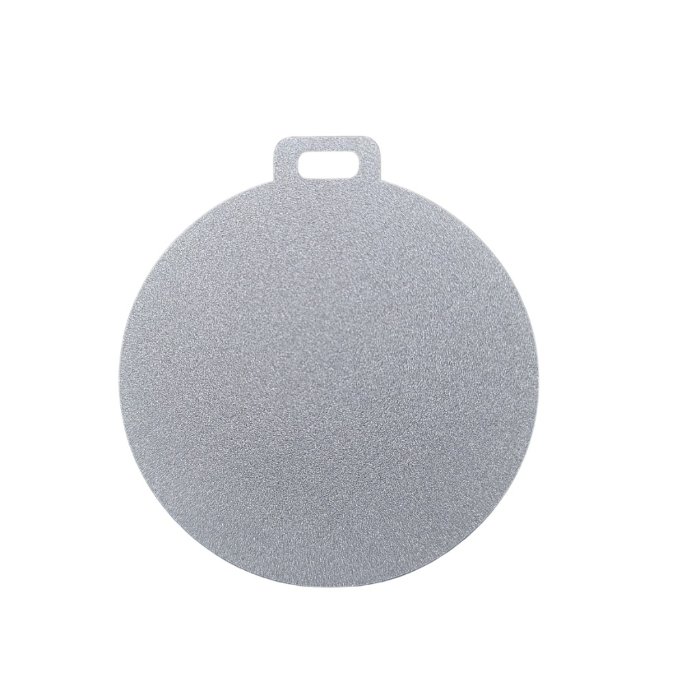 [5803] MEDALLA SUBLIMABLE MADERA NACIONAL COLOR PLATA 6 CM