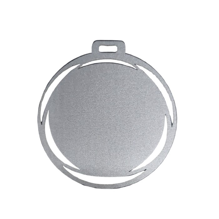 MEDALLA SUBLIMABLE MADERA NACIONAL COLOR PLATA 7.5 CM