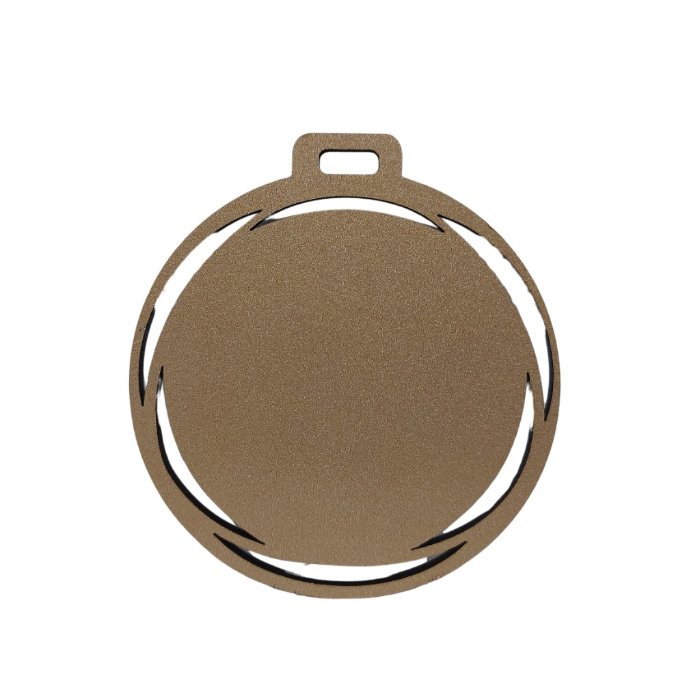 [5842] MEDALLA SUBLIMABLE MADERA NACIONAL COLOR BRONCE 7.5 CM 3 MM