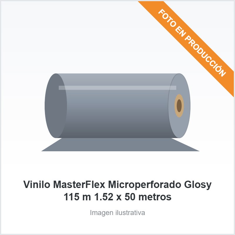 Vinilo MasterFlex Microperforado Glosy 115 m 1.52 x 50 metros