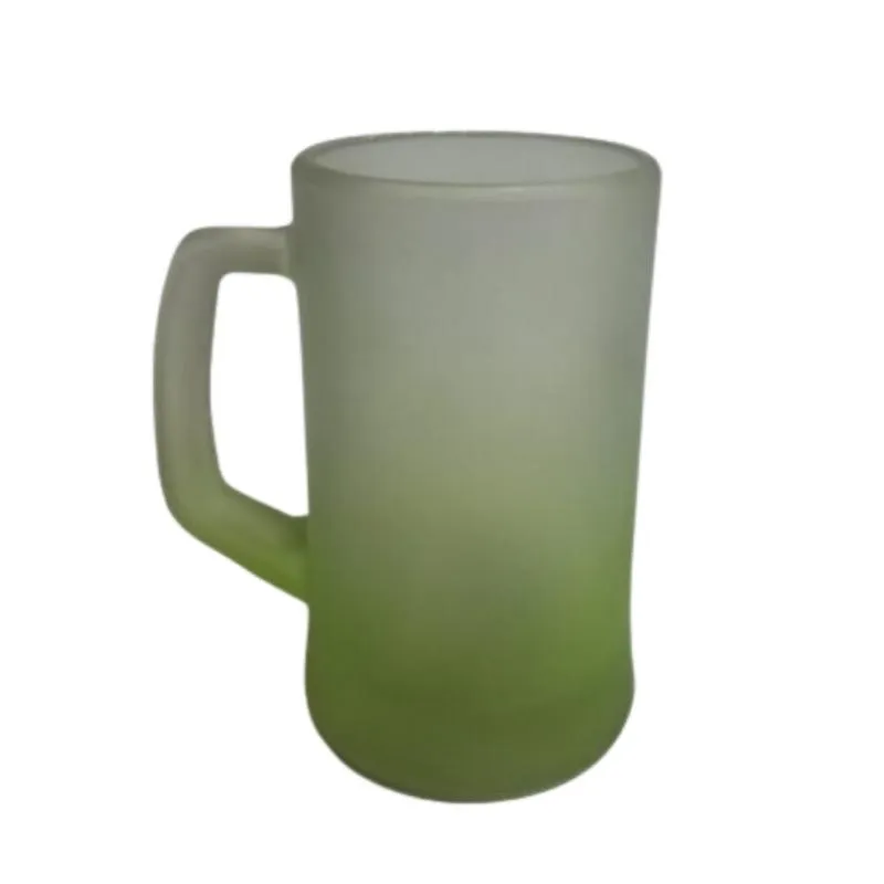 [5986] CHOP DE VIDRIO COMBINADO ESMERILADO Y AMARILLO 350 ML