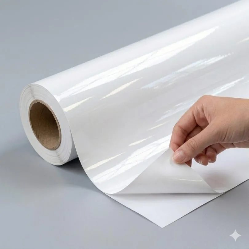 [6069] AVERY MPI 3800 Calandrado Base Blanca GLOSY 100 mc 1.52 x 50 Mts