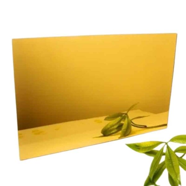 Lamina de Acrilico Espejo Oro  MASTERFLEX 122 x 244 cm - 3 mm Espesor