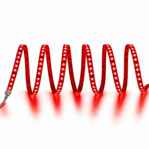 [6489] CINTA LED ZIGZAG  ROJO X METRO