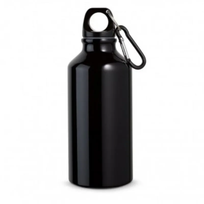 [6557] BOTELLA LANDSCAPE S 400 ML ALUMINIO NEGRO METALIZADO - Para DTF UV - SERIGRAFIA - LASER