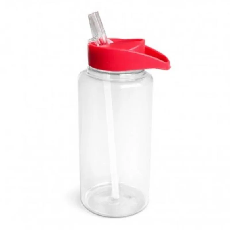 [6566] BOTELLA PLASTICA BIG DAKAR S 1100ML PICO SPORT ROJO - Para DTF UV - SERIGRAFIA