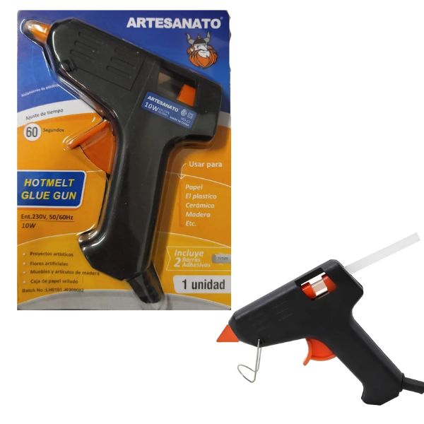 [6586] PISTOLA FINA APLICADORA BARRA ADHESIVAS 10W