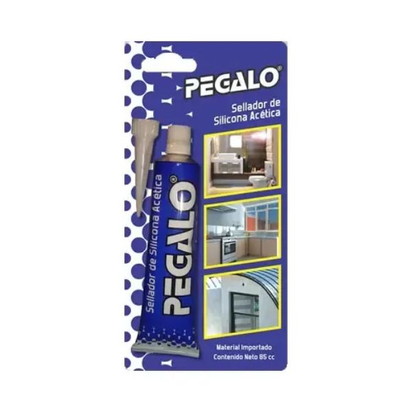 SILICONA ACETICA PEGALO Transparente x 85 cc3