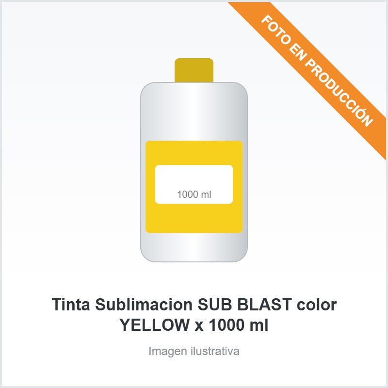 [6661] Tinta Sublimacion SUB BLAST color YELLOW x 1000 ml