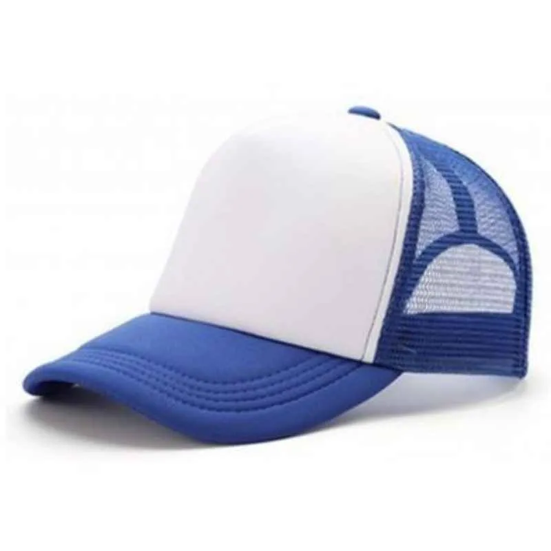 [1167] G06 Gorra Trucker Vicera y Red AZUL FRANCIA Frente BLANCA