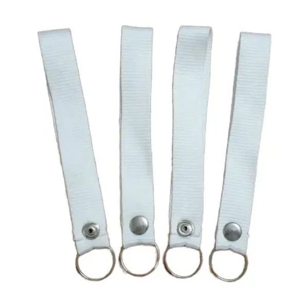 [4243] Llaveros cintas sublimable ARGOLLA 25 CM BLANCO