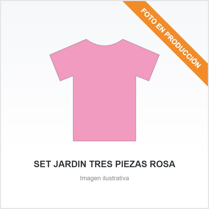 [6501] SET JARDIN TRES PIEZAS ROSA
