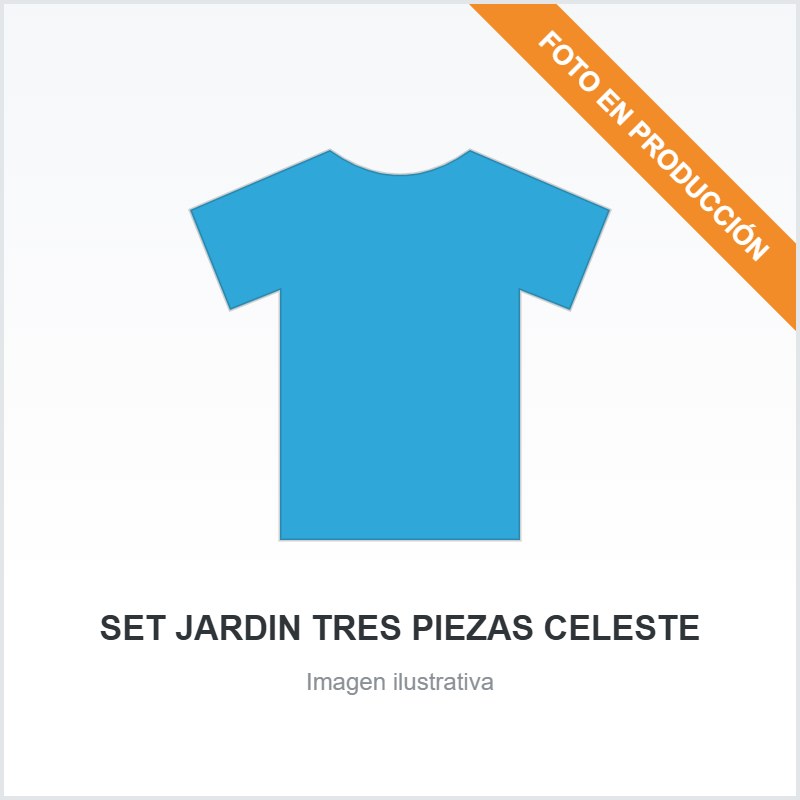 [6502] SET JARDIN TRES PIEZAS CELESTE
