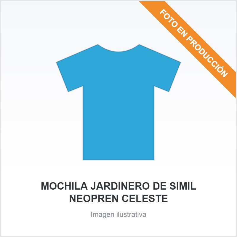 MOCHILA JARDINERO DE SIMIL NEOPREN CELESTE