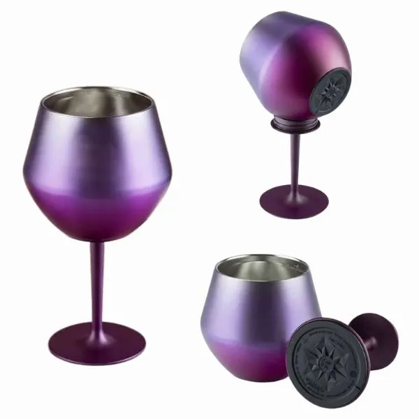[6677] Copa Desmontable Acero Inoxidable Morado