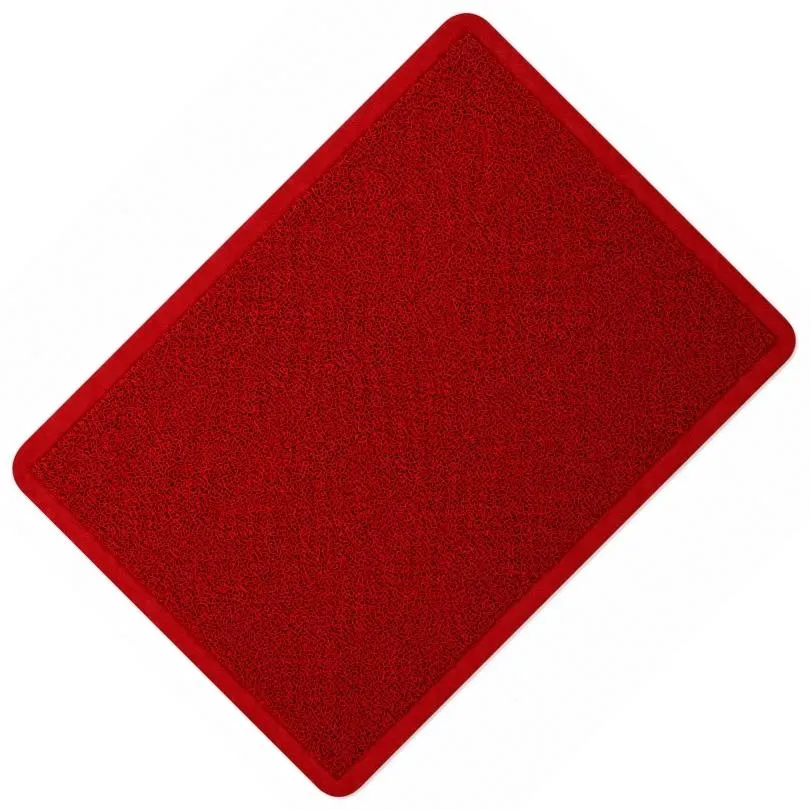 [6695] Alfombra Rulo Simil Felpudo ROJO  60 x 90 cm