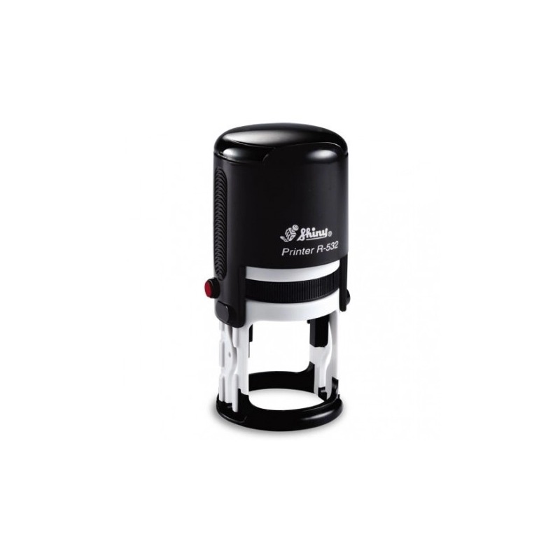[6719] Sello Automatico SHINY R 532  Redondo Diametro 32 mm Color NEGRO
