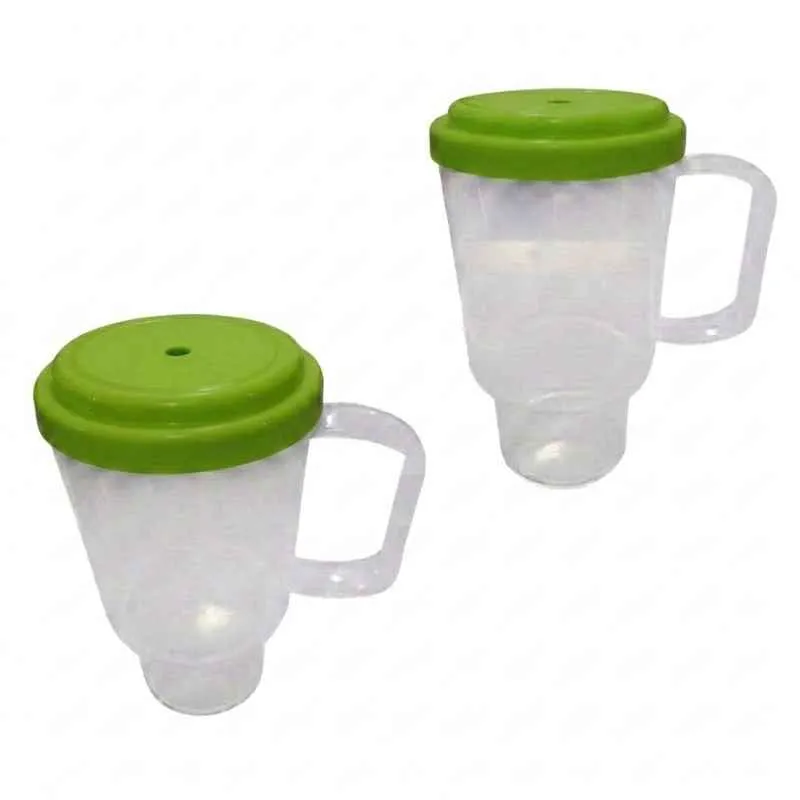 [6853] JARRO TRANSPARENTE CON TAPA 500 CC VERDE (SIN SORBETE)