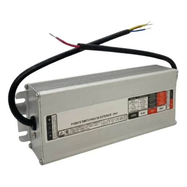 [6885] Fuente IP67 12V 100W (8A) EXTERIOR