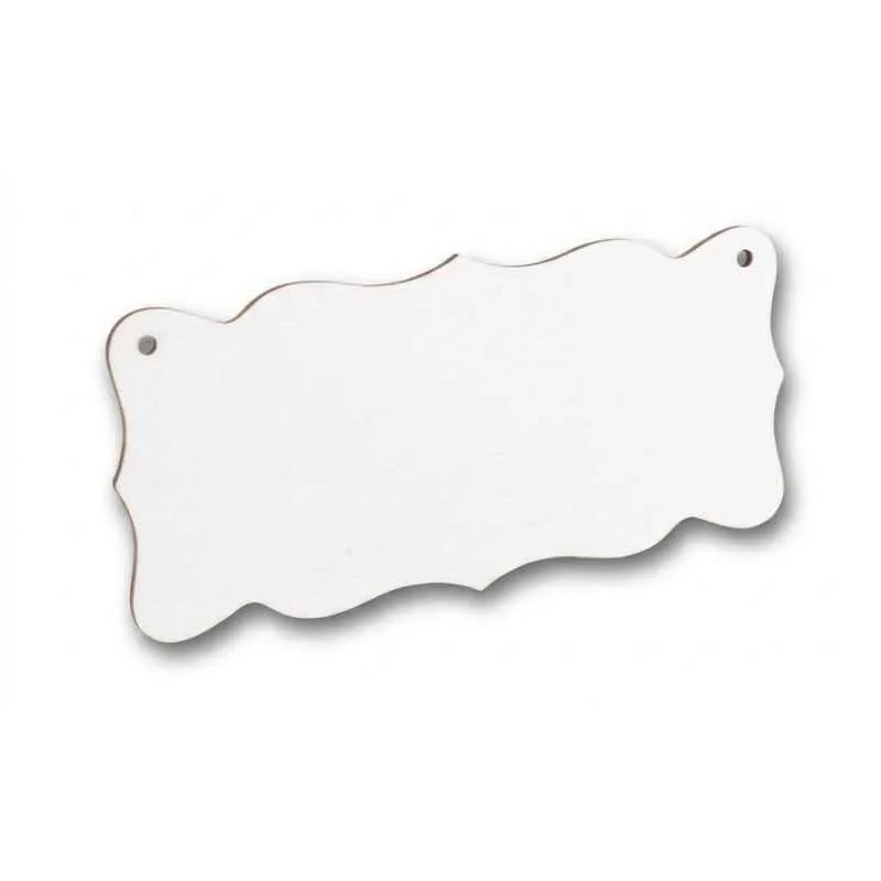 [2839] CARTEL CON FORMA MADERA CRISTAL 11,0cm X 25,0cm