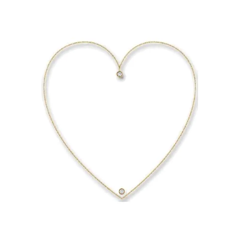 [4746] Forma Corazon 9.5 x 10cm perforado madera cristal