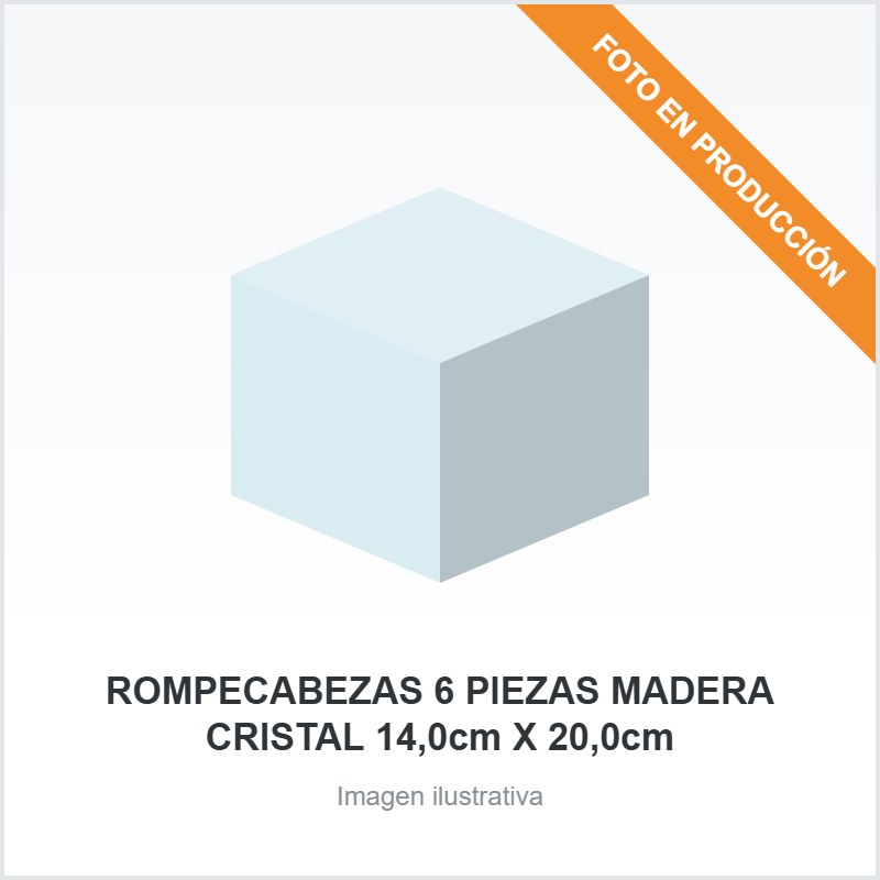 [2830] ROMPECABEZAS 6 PIEZAS MADERA CRISTAL 14,0cm X 20,0cm
