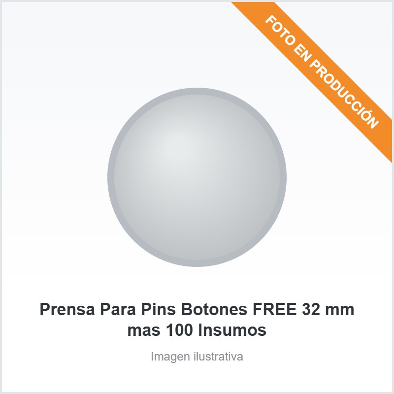 Prensa Para Pins Botones FREE 32 mm mas 100 Insumos