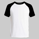 Remera Ranglan Spum Cuerpo Blanco Manga Negra