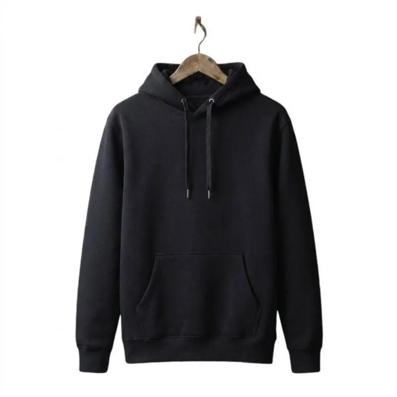 [6119] Buzo CANGURO Frizado Sublimable (Negro, S o 1)