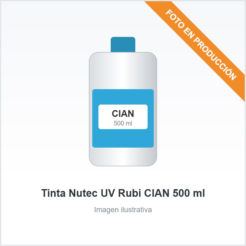[14] Tinta Nutec UV Rubi CIAN 500 ml