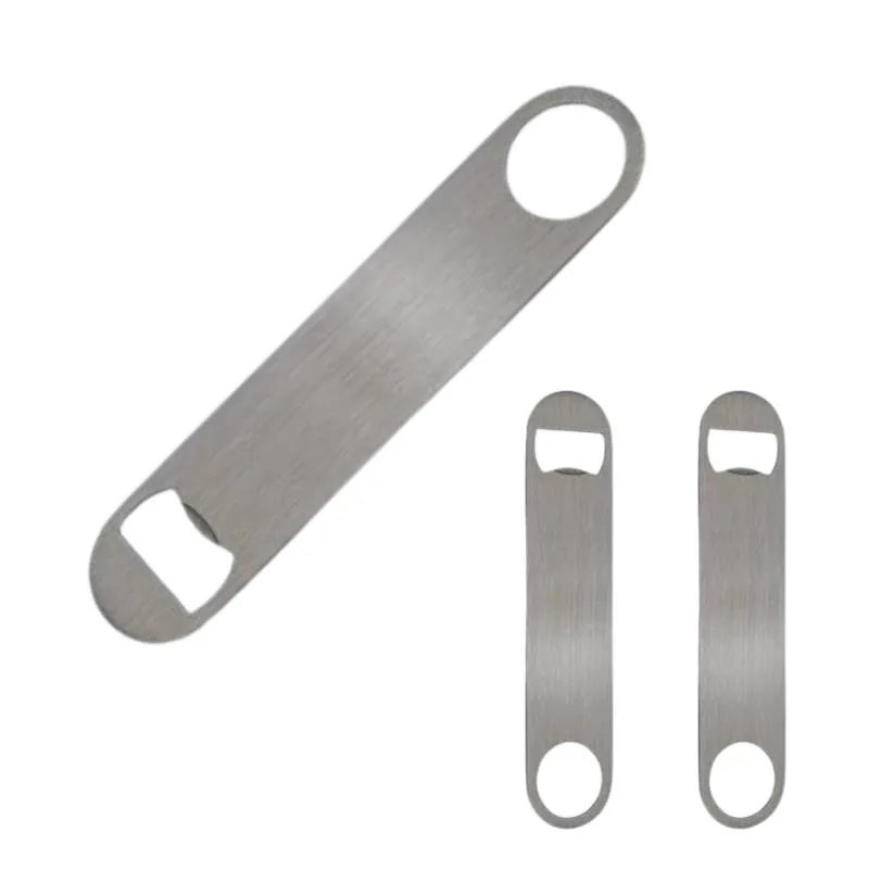 [39] Destapador Sublimable Acero Inoxidable 14  x 3.5 cm Espesor 2 mm