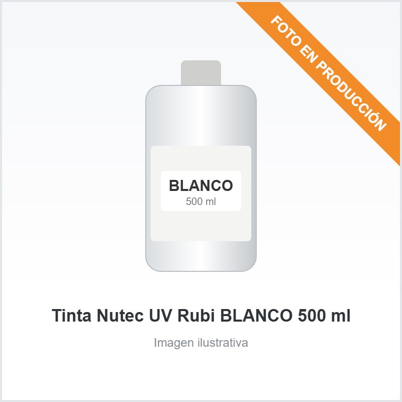 [51] Tinta Nutec UV Rubi BLANCO 500 ml