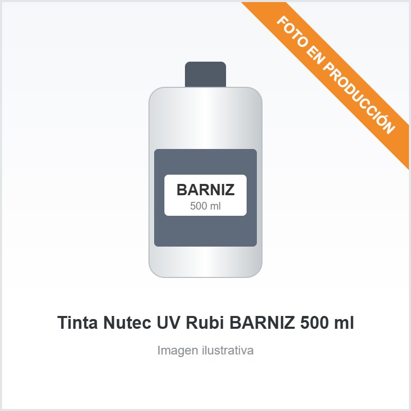 [52] Tinta Nutec UV Rubi BARNIZ 500 ml
